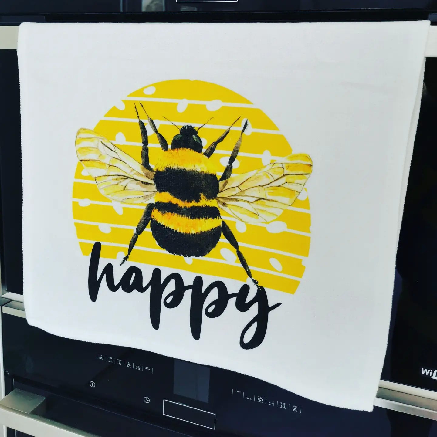 Dish Towel - Bee Happy (Yellow)