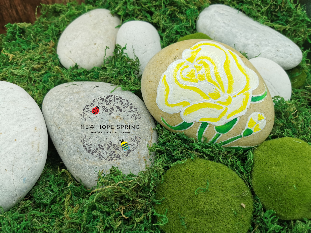 Large painted rocks